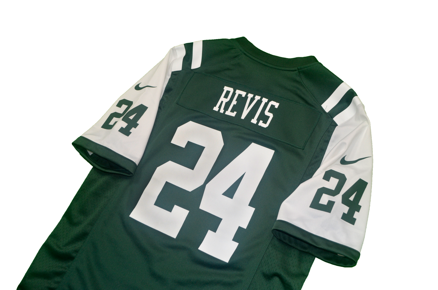 2012 NEW YORK JETS REVIS #24 NIKE GAME JERSEY (HOME) M