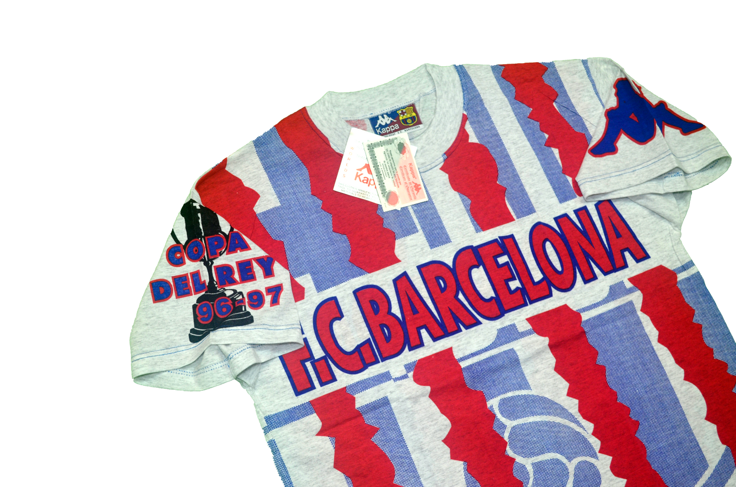 1996-97 Grey Tee FC Barcelona Copa del Rey Champs